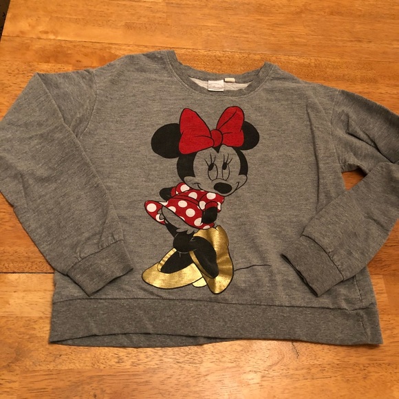 Disney Tops - Disney Minnie Mouse sweatshirt great cond size L